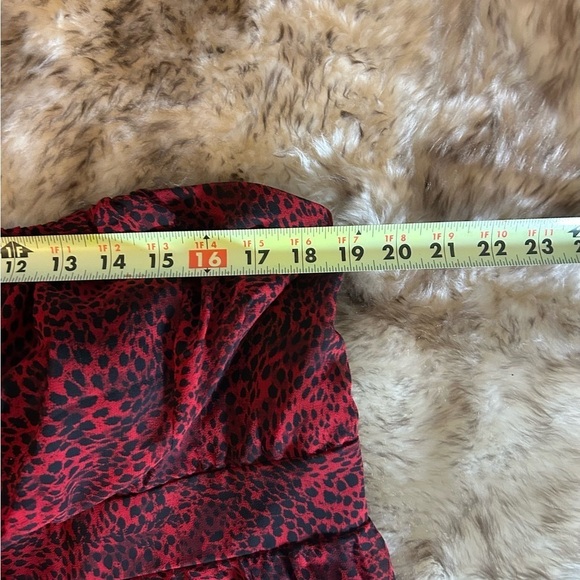 LANE BRYANT Red Leopard Print Strapless Top Size 20 - Picture 5 of 7